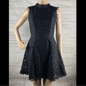 Alya Black Lace Dress
